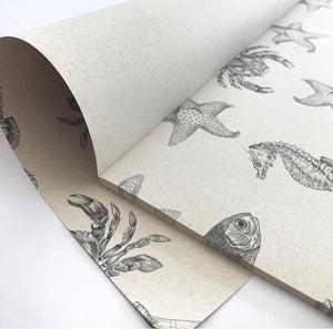 Individuales de papel ecológico - mar